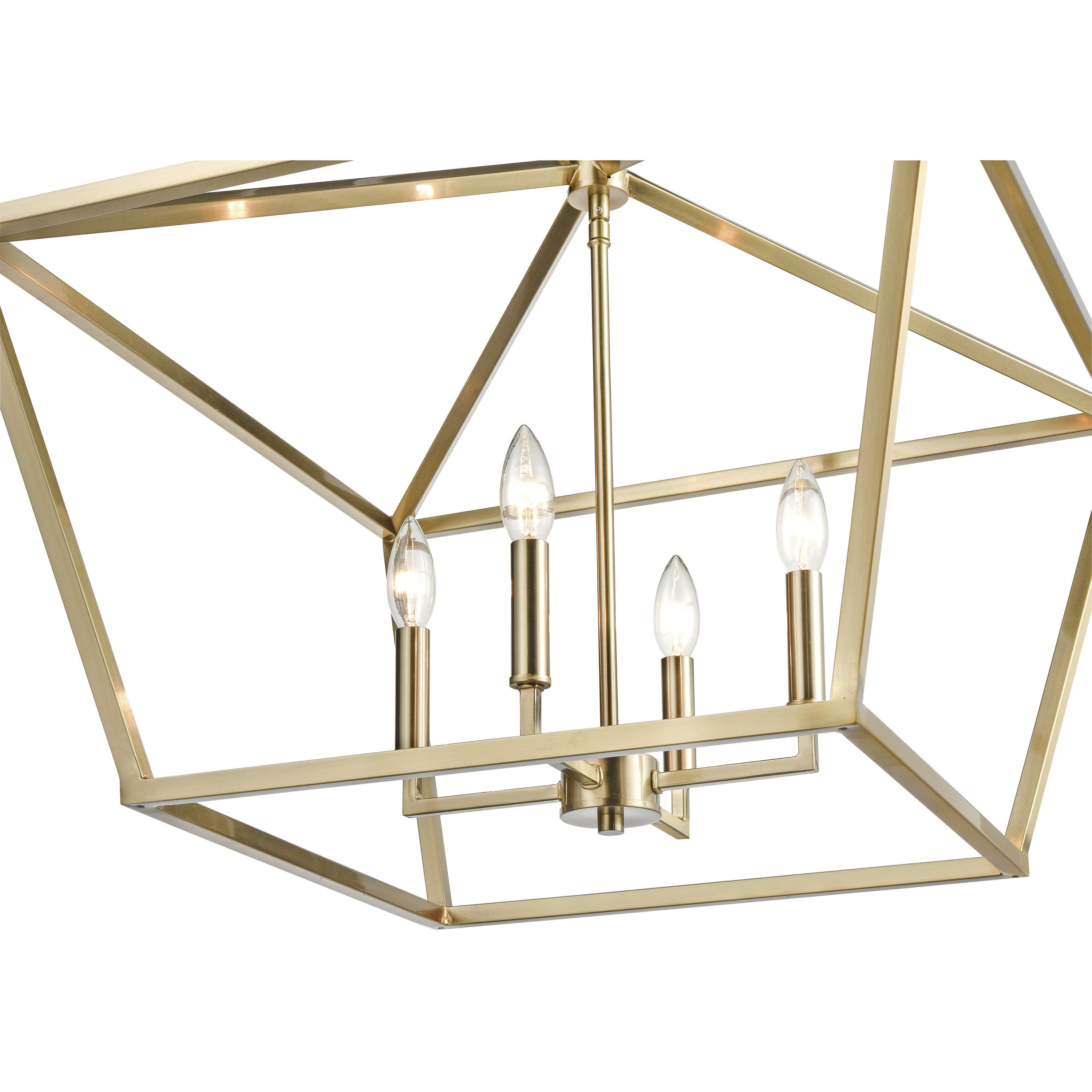 Corona 4 Light 23 inch Modern Gold Pendant Ceiling Light